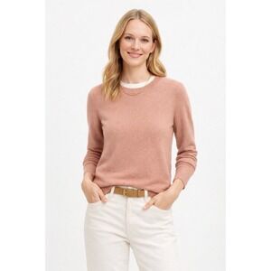 J.Crew Cashmere Classic-Fit‎ Crewneck Sweater Hazy Rose Pink M